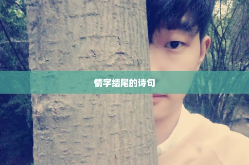 情字结尾的诗句
