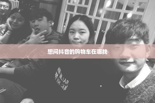 想问抖音的购物车在哪找
