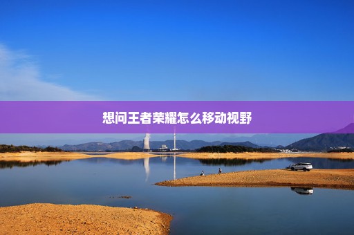 想问王者荣耀怎么移动视野