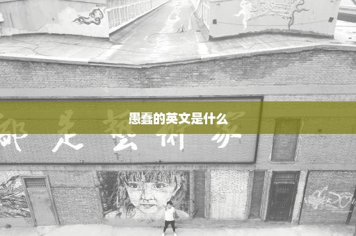 愚蠢的英文是什么