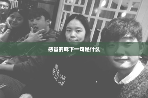 感冒的味下一句是什么