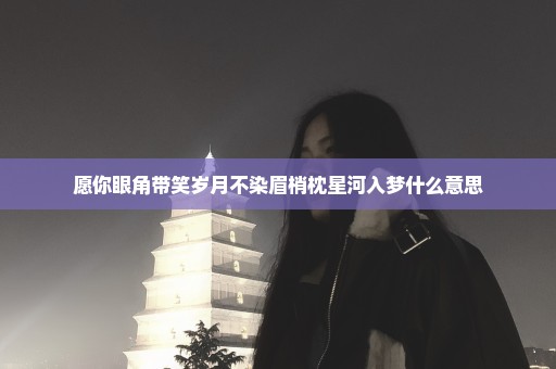 愿你眼角带笑岁月不染眉梢枕星河入梦什么意思