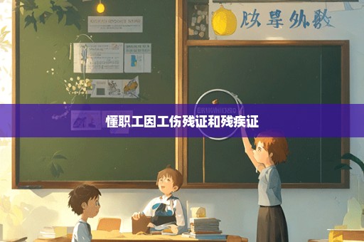 懂职工因工伤残证和残疾证