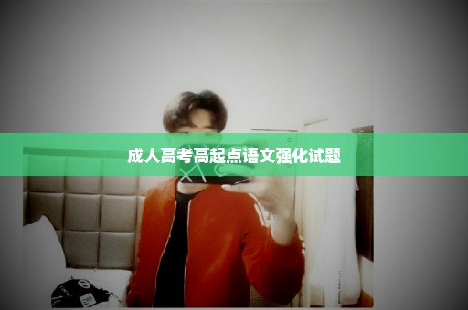 成人高考高起点语文强化试题