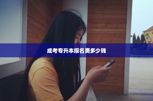 成考专升本报名费多少钱