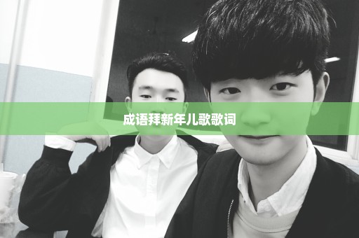 成语拜新年儿歌歌词
