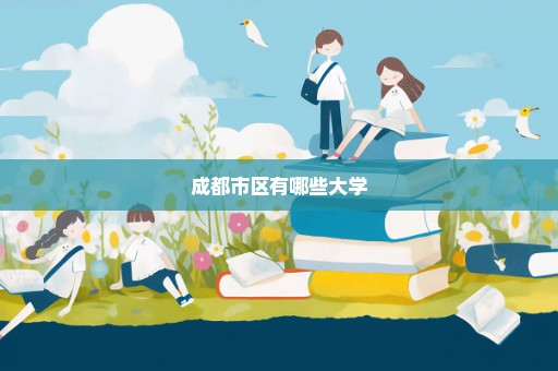 成都市区有哪些大学