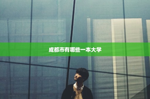 成都市有哪些一本大学