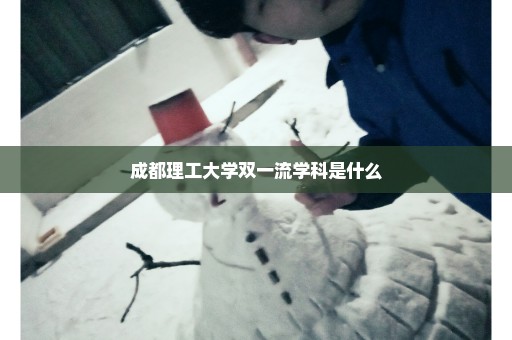 成都理工大学双一流学科是什么