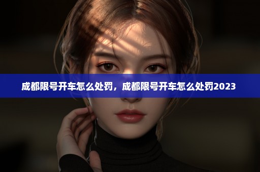 成都限号开车怎么处罚，成都限号开车怎么处罚2023 