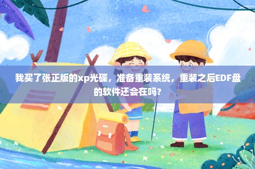 我买了张正版的xp光碟，准备重装系统，重装之后EDF盘的软件还会在吗？
