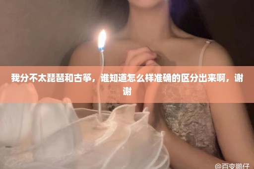 我分不太琵琶和古筝，谁知道怎么样准确的区分出来啊，谢谢