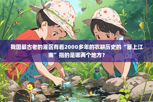 我国最古老的灌区有着2000多年的农耕历史的“塞上江南”指的是哪两个地方？