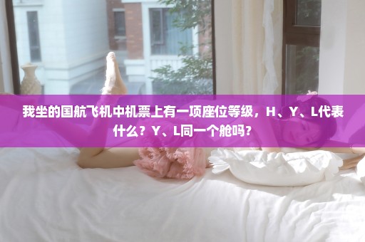 我坐的国航飞机中机票上有一项座位等级，H、Y、L代表什么？Y、L同一个舱吗？