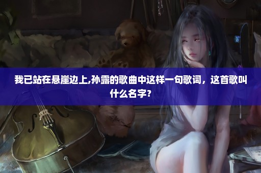 我已站在悬崖边上,孙露的歌曲中这样一句歌词，这首歌叫什么名字？
