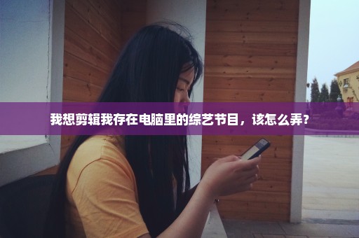 我想剪辑我存在电脑里的综艺节目，该怎么弄？
