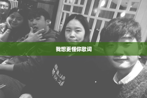 我想更懂你歌词