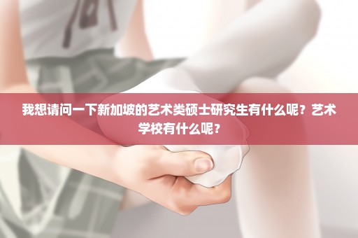 我想请问一下新加坡的艺术类硕士研究生有什么呢？艺术学校有什么呢？