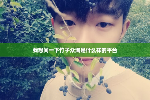 我想问一下竹子众淘是什么样的平台