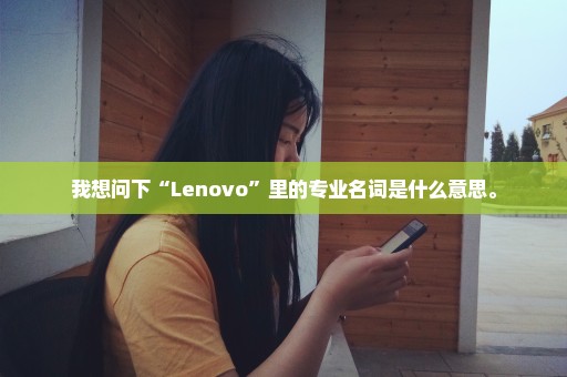 我想问下“Lenovo”里的专业名词是什么意思。