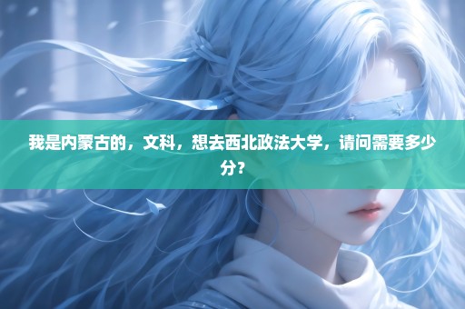 我是内蒙古的，文科，想去西北政法大学，请问需要多少分？