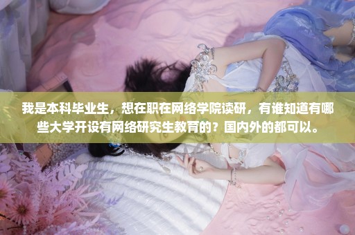 我是本科毕业生，想在职在网络学院读研，有谁知道有哪些大学开设有网络研究生教育的？国内外的都可以。
