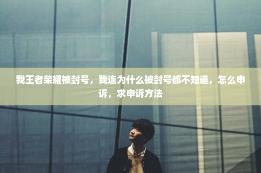 我王者荣耀被封号，我连为什么被封号都不知道，怎么申诉，求申诉方法