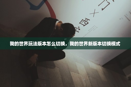 我的世界玩法版本怎么切换，我的世界新版本切换模式 