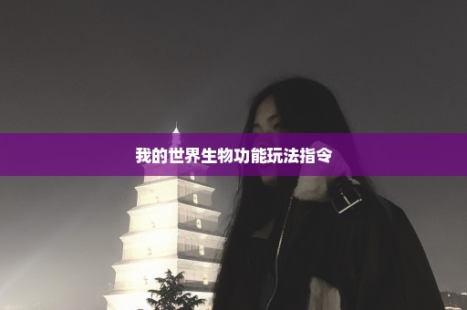 我的世界生物功能玩法指令