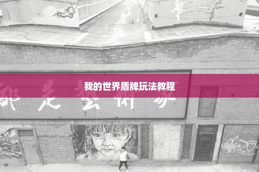 我的世界盾牌玩法教程