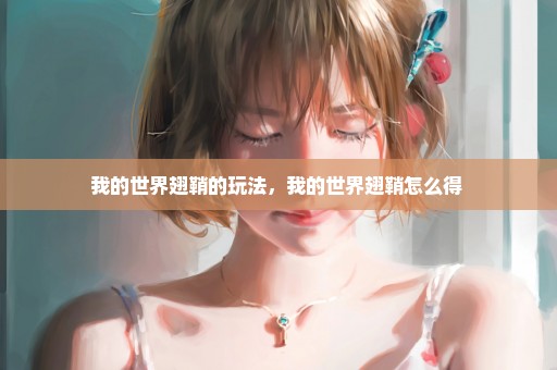 我的世界翅鞘的玩法，我的世界翅鞘怎么得 