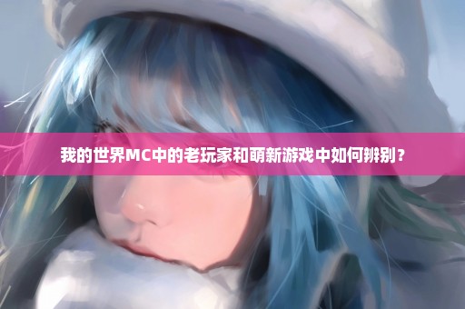 我的世界MC中的老玩家和萌新游戏中如何辨别？