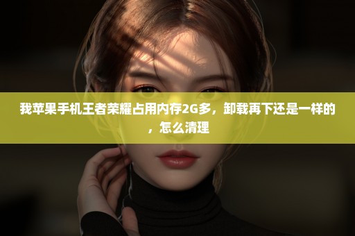 我苹果手机王者荣耀占用内存2G多，卸载再下还是一样的，怎么清理
