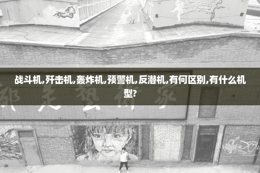 战斗机,歼击机,轰炸机,预警机,反潜机,有何区别,有什么机型?