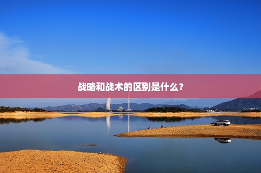战略和战术的区别是什么？