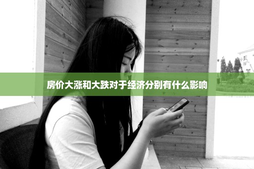 房价大涨和大跌对于经济分别有什么影响