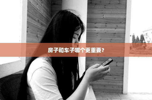 房子和车子哪个更重要？