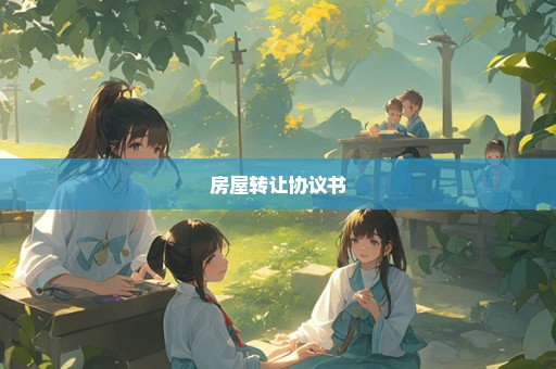 房屋转让协议书