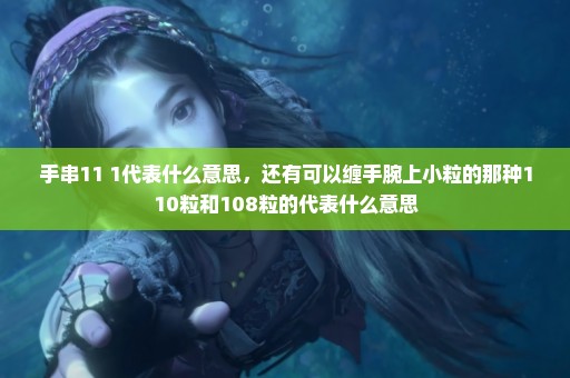手串11+1代表什么意思，还有可以缠手腕上小粒的那种110粒和108粒的代表什么意思