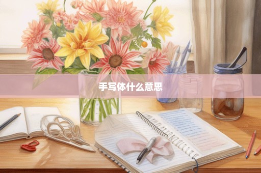 手写体什么意思