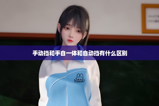 手动挡和手自一体和自动挡有什么区别