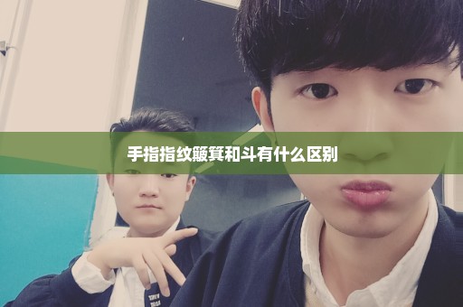 手指指纹簸箕和斗有什么区别