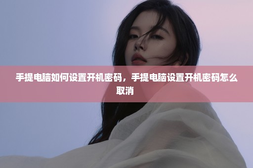 手提电脑如何设置开机密码，手提电脑设置开机密码怎么取消 