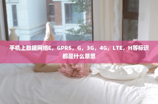 手机上数据网络E，GPRS，G，3G，4G，LTE，H等标识都是什么意思