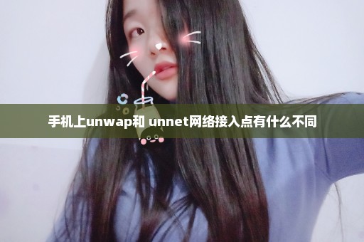 手机上unwap和 unnet网络接入点有什么不同