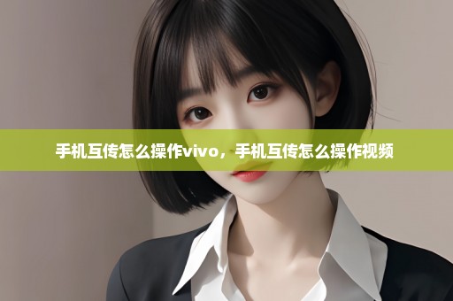 手机互传怎么操作vivo，手机互传怎么操作视频 