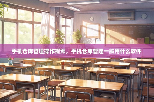 手机仓库管理操作视频，手机仓库管理一般用什么软件 