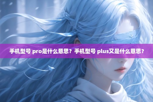 手机型号+pro是什么意思？手机型号+plus又是什么意思？