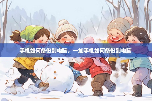 手机如何备份到电脑，一加手机如何备份到电脑 
