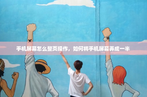 手机屏幕怎么整页操作，如何将手机屏幕弄成一半 